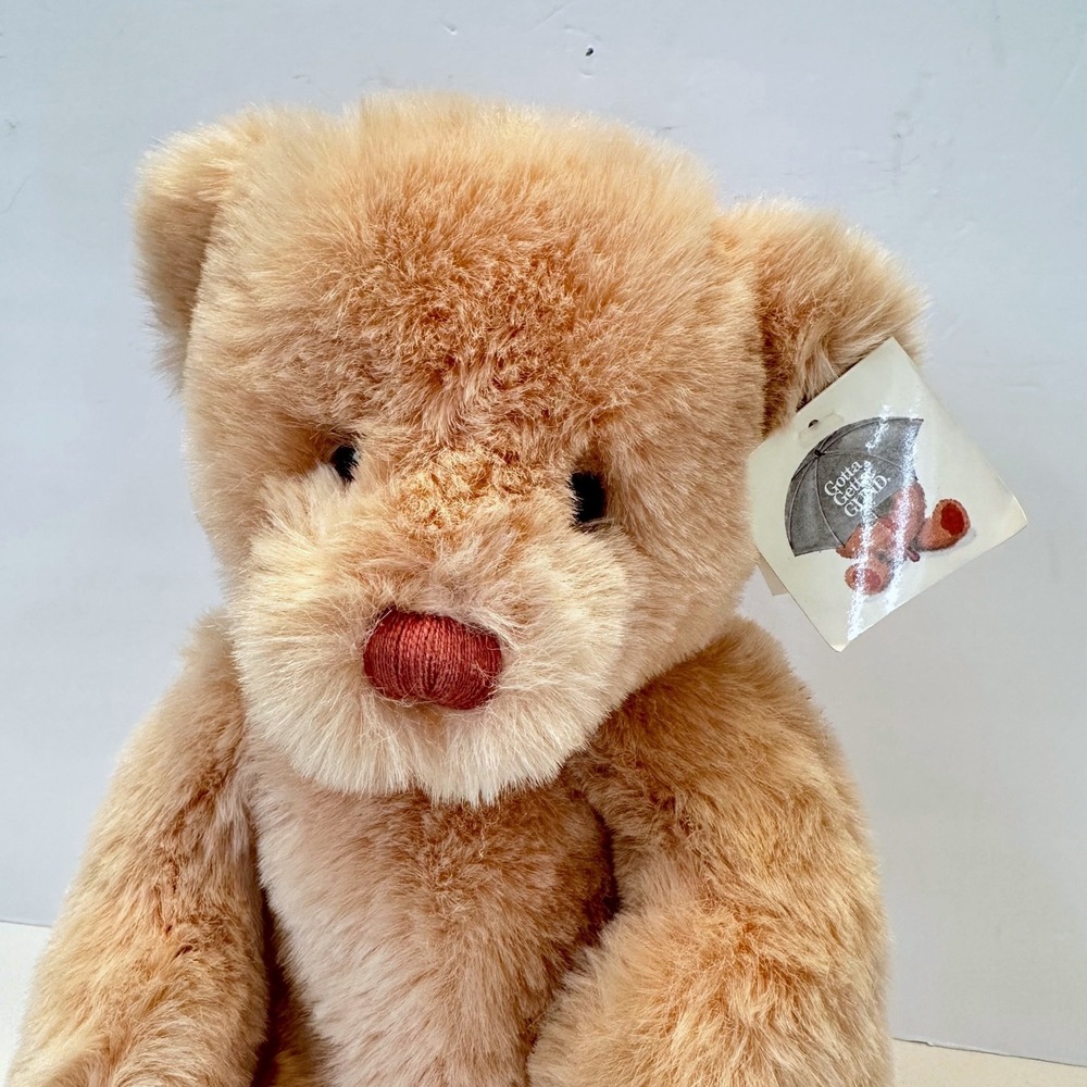 Vintage 1985 Gund Bunky Teddy Bear Tan 16" Shaggy Plush Stuffed 2068 w/TAG - Picture 3 of 14